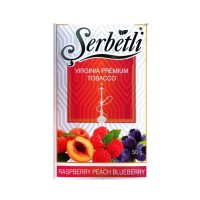 Табак Serbetli Raspberry Peach Blueberry (Малина, Персик и Голубика), 50 грамм