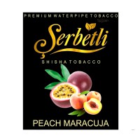 Табак Serbetli Peach Maracuja (Персик и Маракуйя), 50 грамм (новая упаковка)