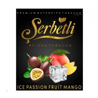 Табак Serbetli Ice Pasiionfruit Mango (Ледяная Маракуйя с Манго), 50 грамм (новая упаковка)
