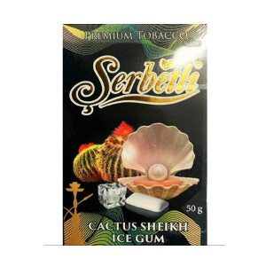 Табак Serbetli Cactus Sheikh Ice Gum (Кактус, Шэйх, Лёд, Жвачка), 50 грамм (новая упаковка)