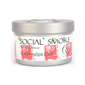 Табак Social Smoke Арбуз с Мятой (Watermelon Chill), 100 грамм