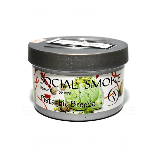 Табак Social Smoke Фисташковый Бриз (Pistachio Breeze), 100 грамм