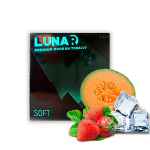 Табак Lunar Soft Line Ice Melon Strawberry (Лёд, Дыня, Клубника), 50 грамм