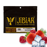 Табак Jibiar Ice Strawberry Raspberry (Лед, Клубника, Малина), 100 грамм