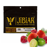 Табак Jibiar Lime Strawberry Raspberry (Лайм, Клубника, Малина), 100 грамм