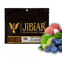 Табак Jibiar Lime Lychee Blueberry (Лайм, Личи, Голубика), 100 грамм