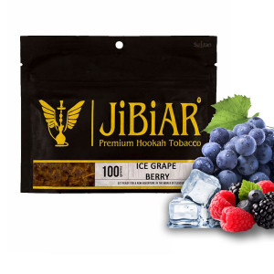 Табак Jibiar Ice Grape Berry (Лёд, Виноград, Ягоды), 100 грамм