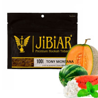 Табак Jibiar Tony Montana (Дыня, Арбуз, Сливки и Мята), 100 грамм