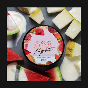 Табак 420 Light Арбузно-Дынный Сорбет, 100 грамм