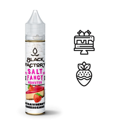 Солевая жидкость Fancy Monster Salt Strawberry Cheesecake (Клубничный Чизкейк), 30 мл