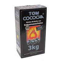 Уголь кокосовый Tom Cococha SILVER 3кг (336 шт), средний кубик