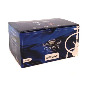 Уголь кокосовый Crown AirFlow 1кг (72 шт), большой кубик