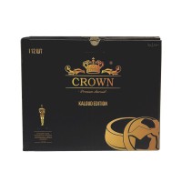 Уголь кокосовый Crown Lotus 1кг (112 шт), сегмент