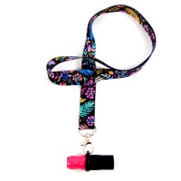 Мундштук персональный Personalka Epoxy C029 "Цветы", розовый