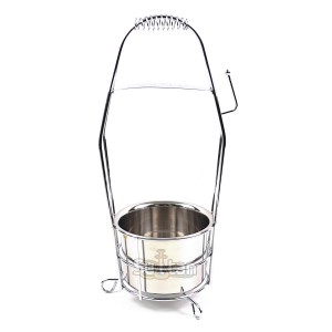 Корзина для угля Garden Premium, серебряная