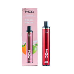 HQD Cuive Plus, яблоко персик